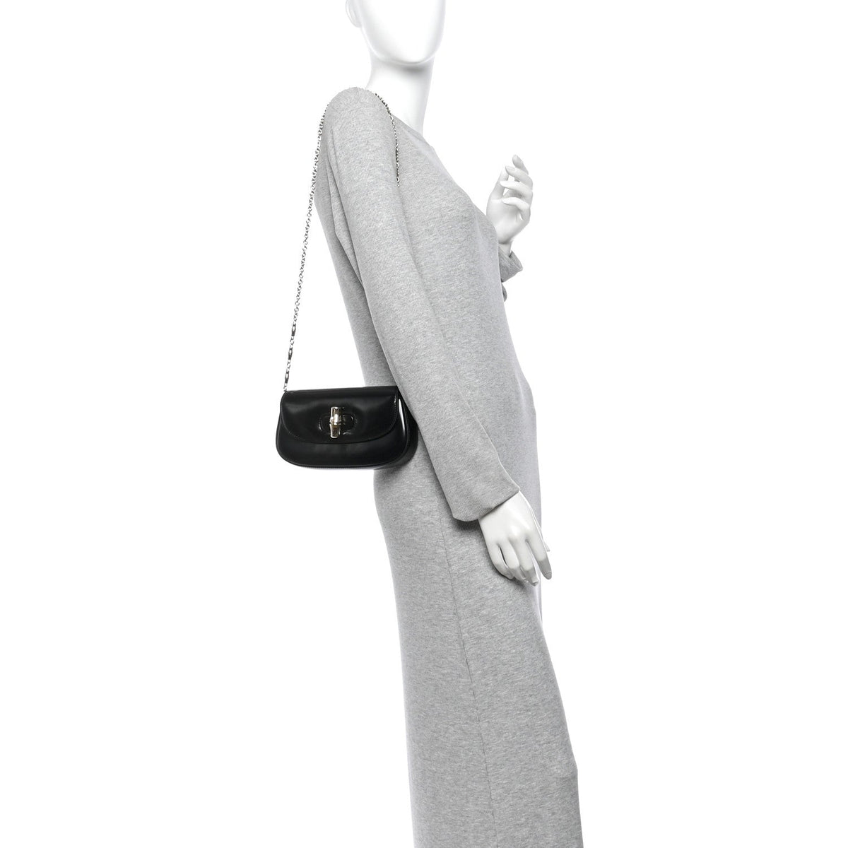 Small Calfskin Handbag - Black