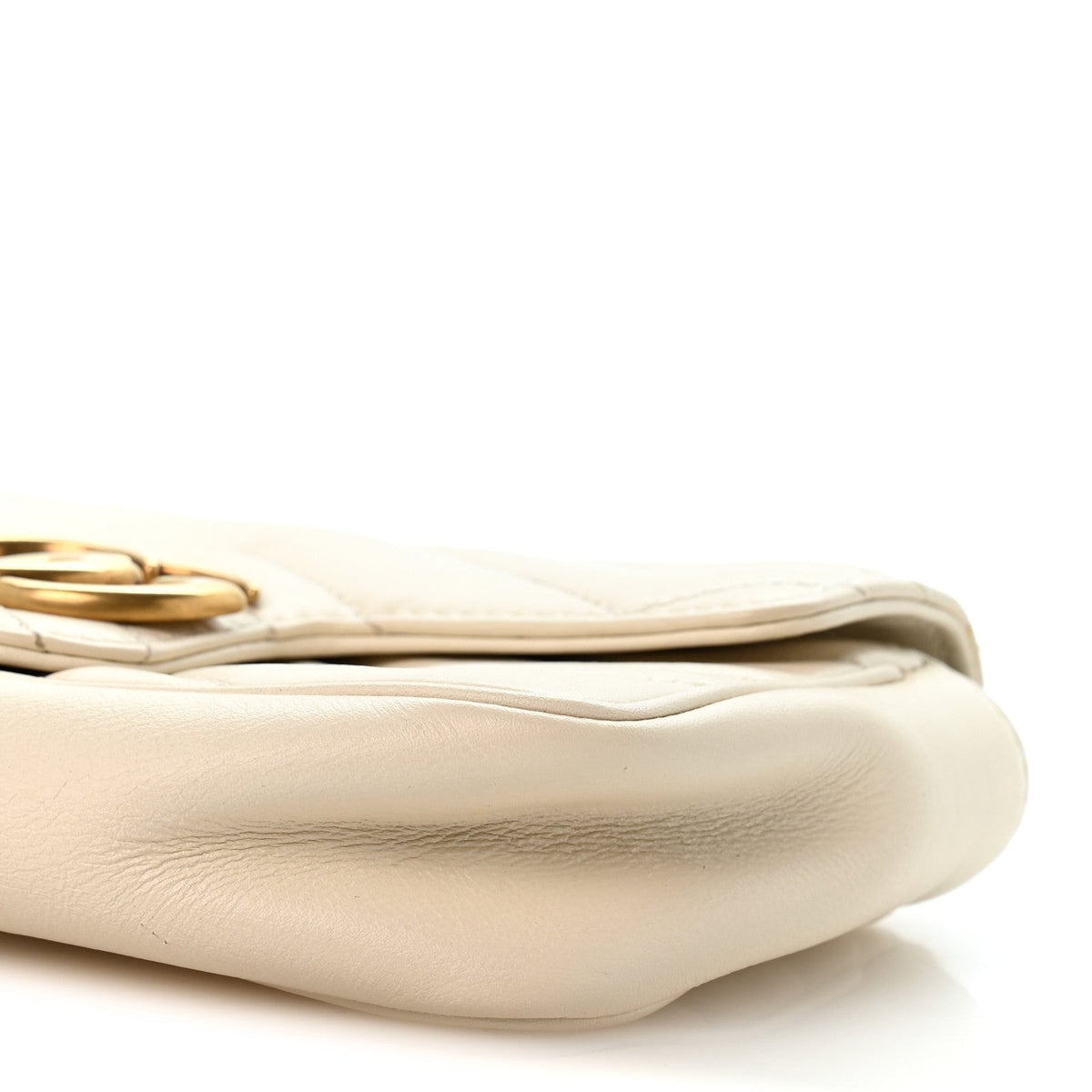 Mini Calfskin Shoulder Bag - White