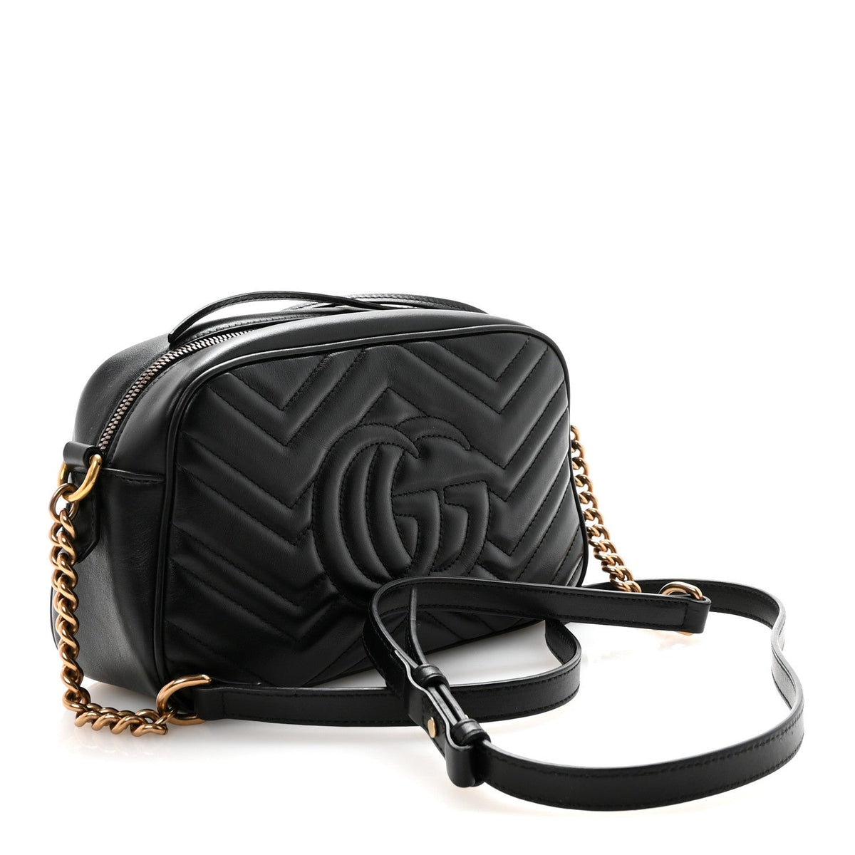 Small Calfskin Shoulder Bag - Black