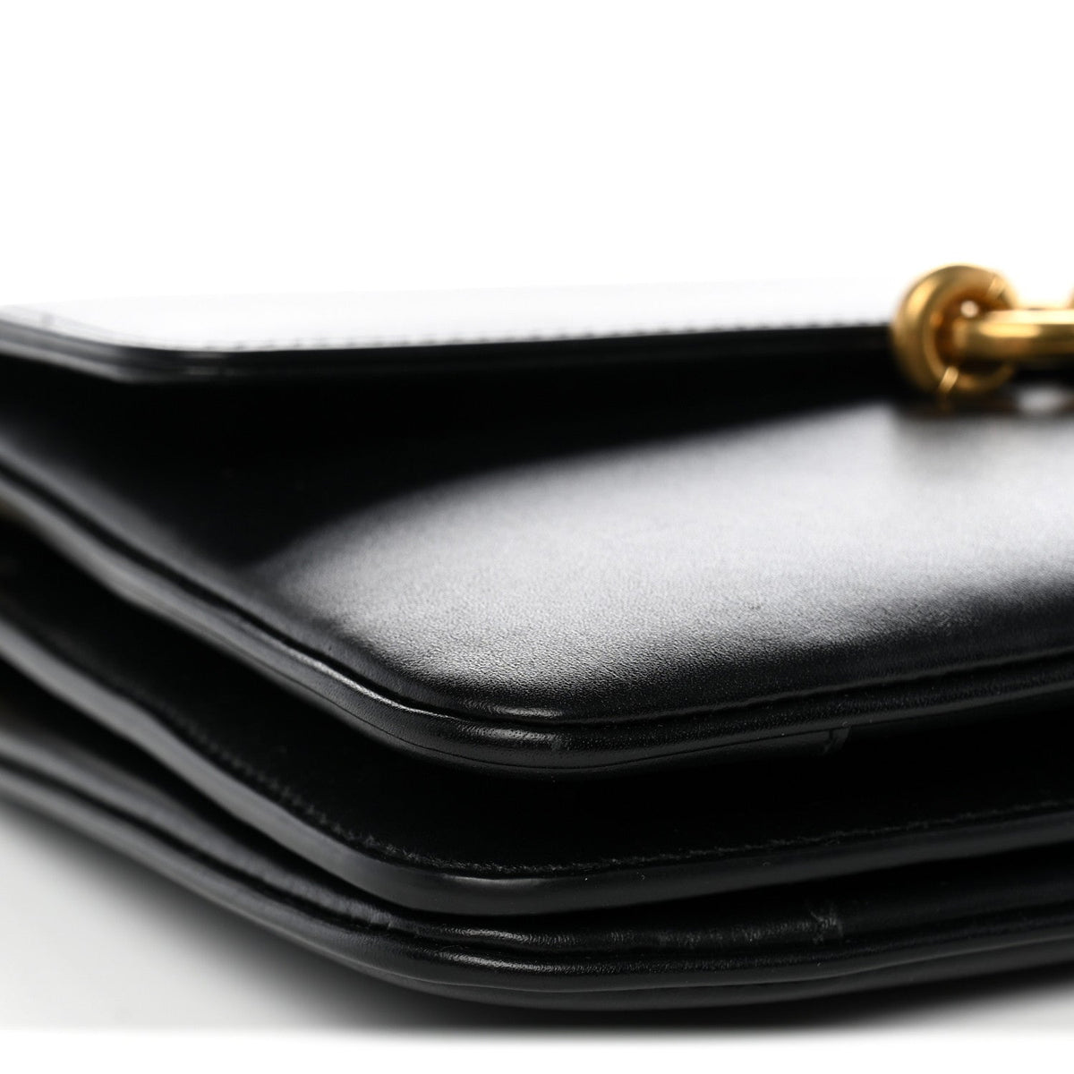 Calfskin Satchel Bag - Black