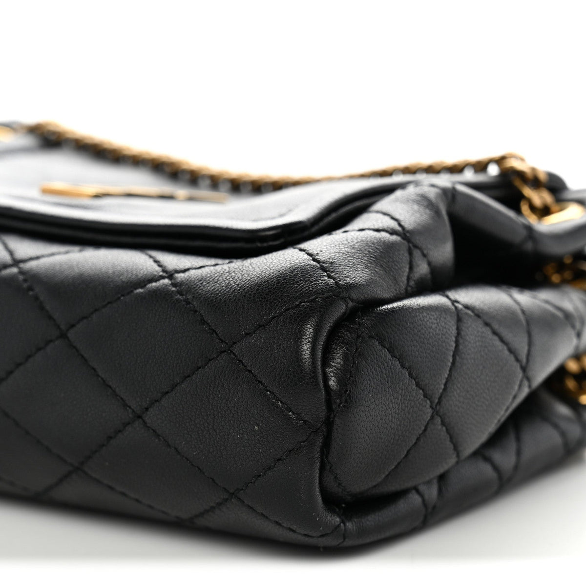 Mini Quilted Lambskin Handbag - Black