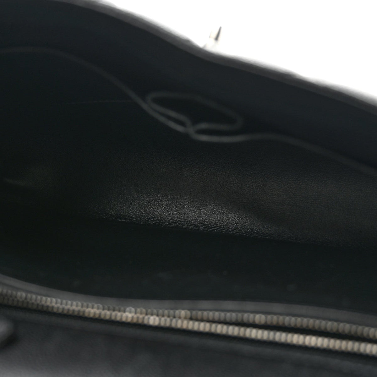 Medium Quilted Caviar Flap Shoulder Bag - Black