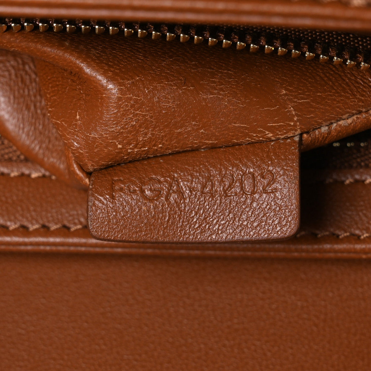 Calfskin Canvas Handbag - Tan