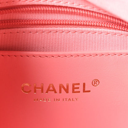 Quilted Lambskin Hobo Bag - Pink