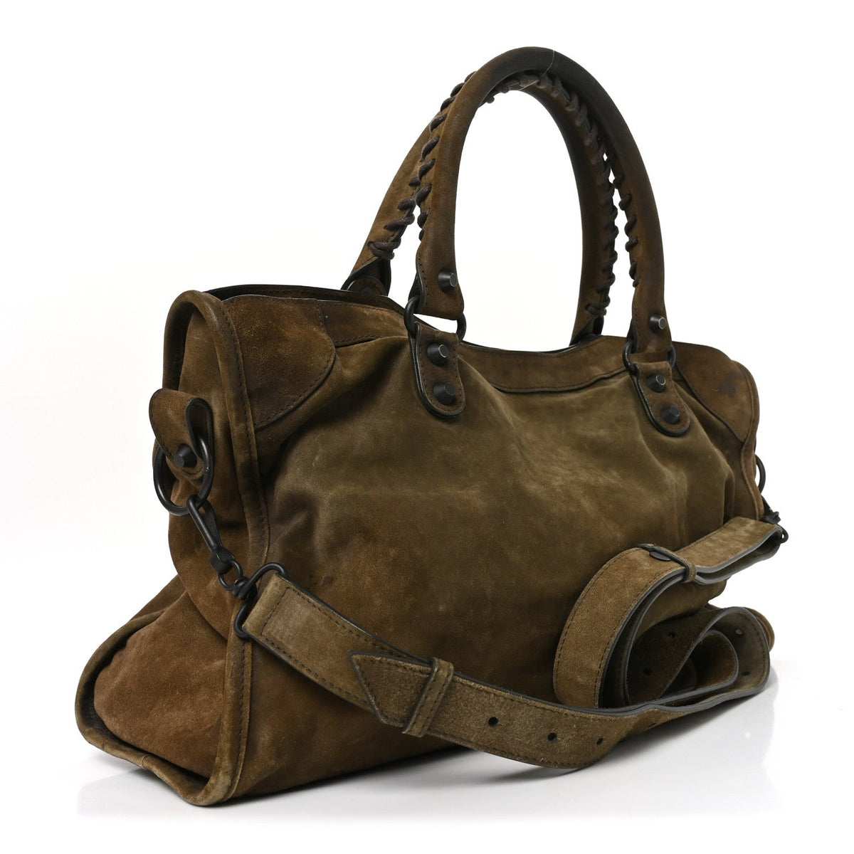 Medium Calfskin Suede Handbag