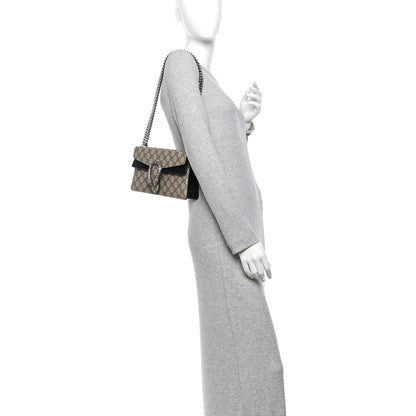 Small Suede Shoulder Bag - Beige