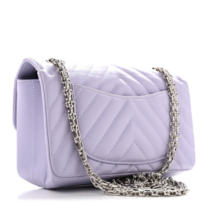 Mini Quilted Calfskin Flap Shoulder Bag - Purple