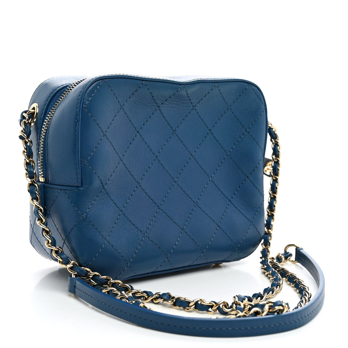 Calfskin Handbag - Blue