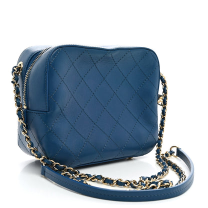 Calfskin Handbag - Blue