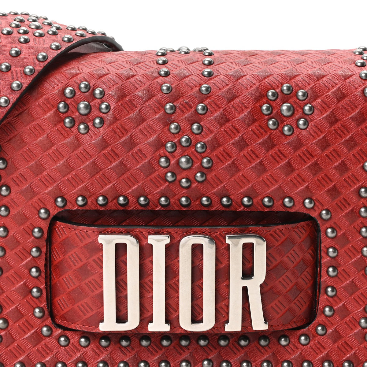Calfskin Flap Shoulder Bag - Red