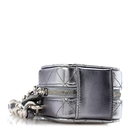 Quilted Lambskin Clutch Bag - Black