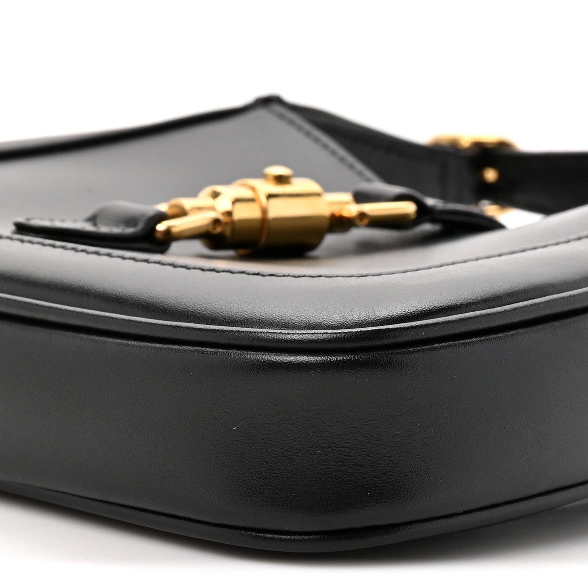 Mini Calfskin Hobo Bag - Black
