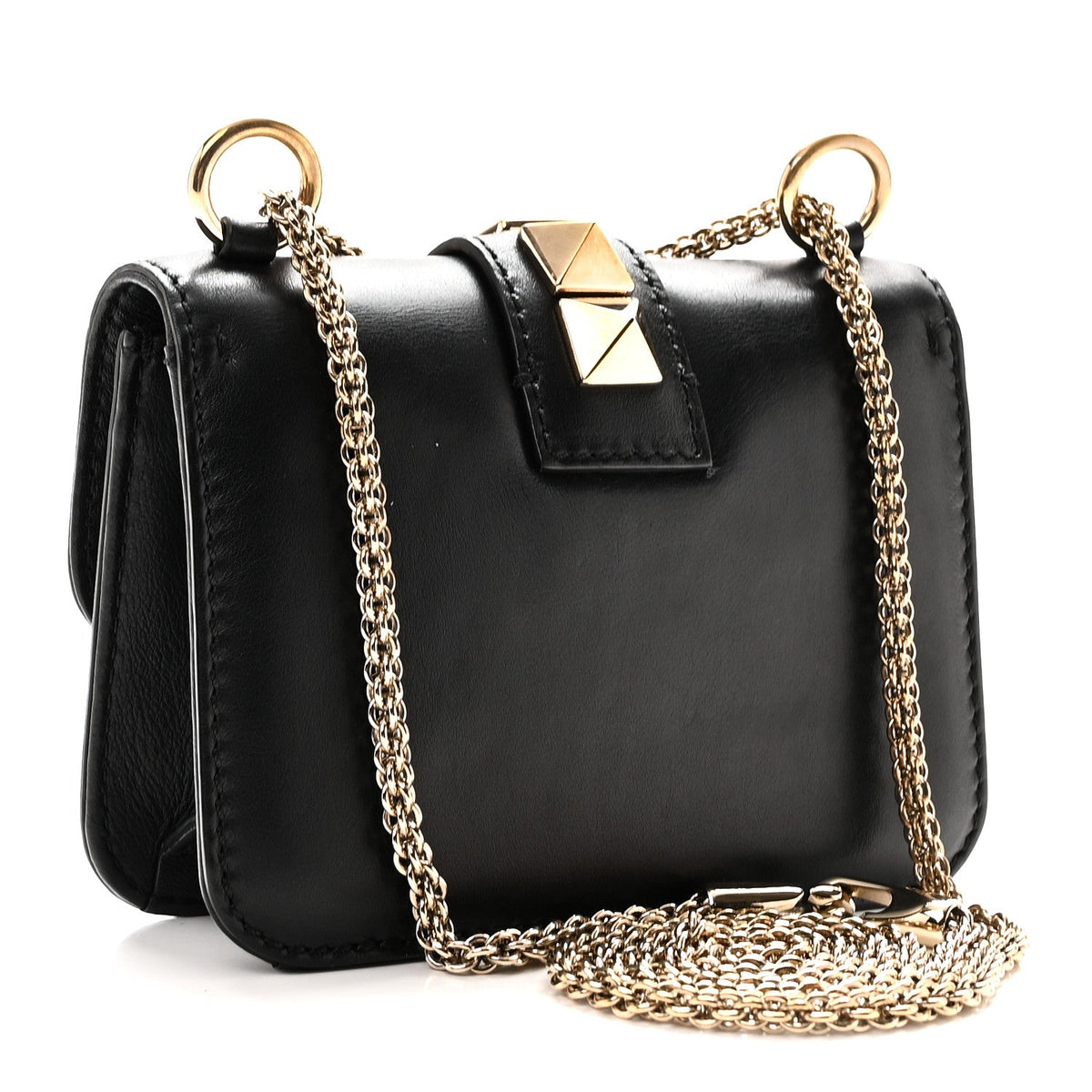 Mini Flap Shoulder Bag - Black