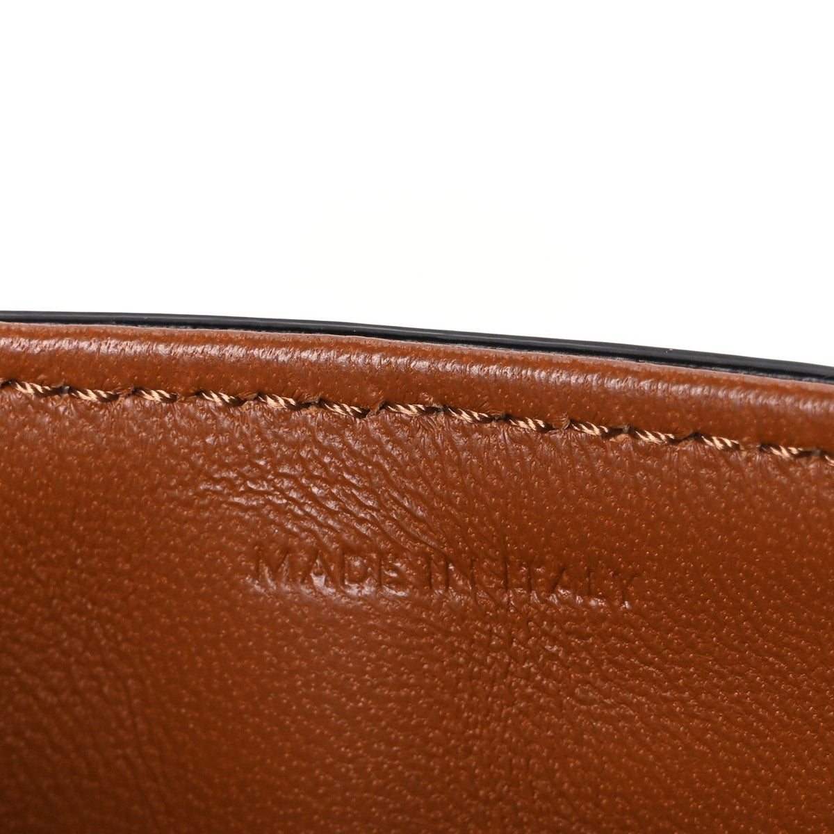 Calfskin Canvas Handbag - Tan