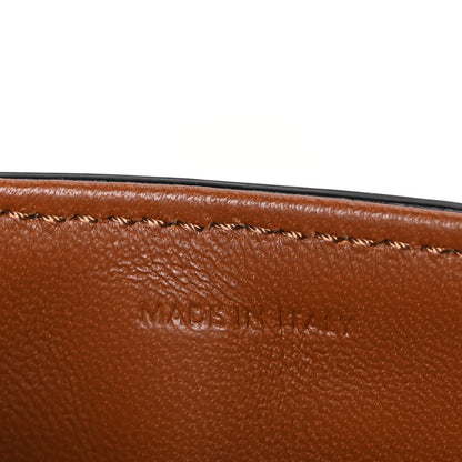Calfskin Canvas Handbag - Tan