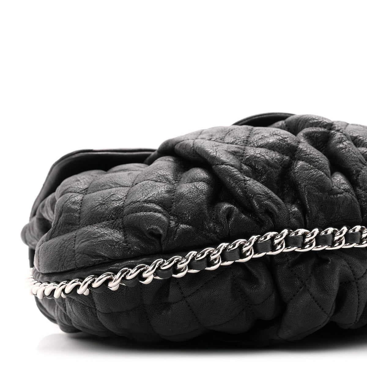 Medium Quilted Lambskin Handbag - Black