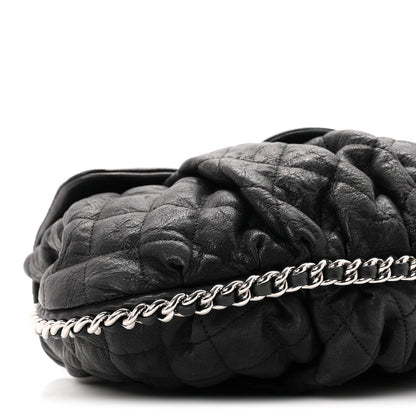 Medium Quilted Lambskin Handbag - Black
