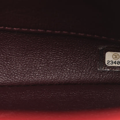 Medium Quilted Lambskin Flap Shoulder Bag - Red