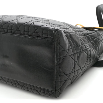 Medium Lambskin Handbag - Black