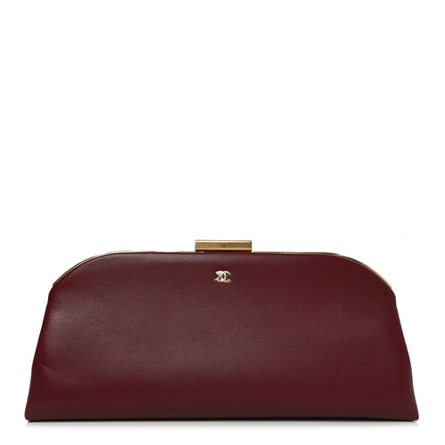 Large Lambskin Clutch Bag