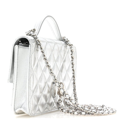 Quilted Caviar Wallet Bag