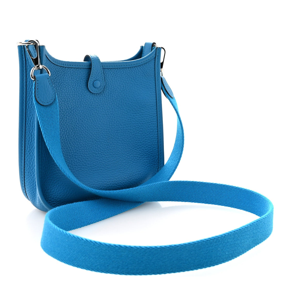 Taurillon Clemence Evelyne Tpm Bleu Zanz Handbag