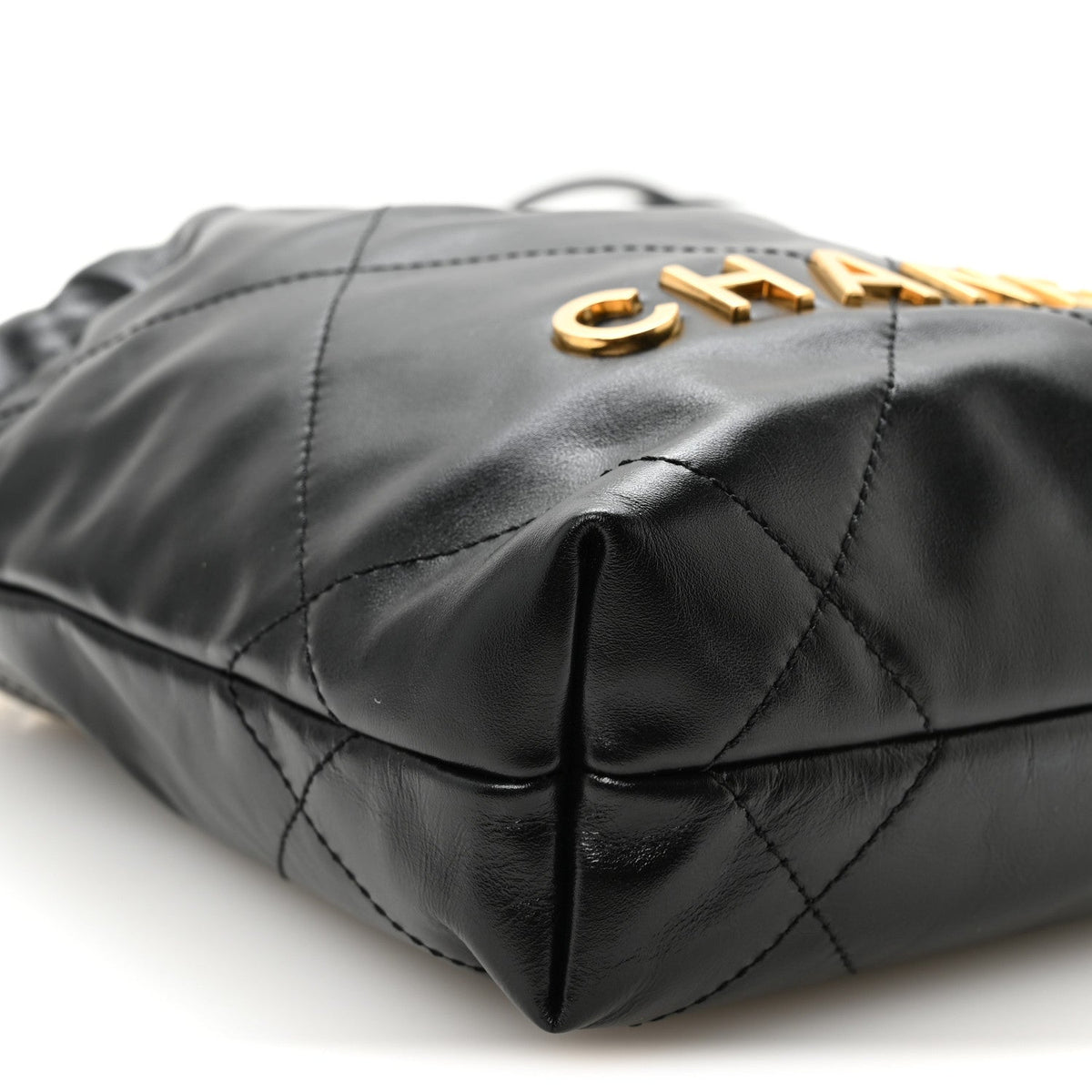 Mini Quilted Calfskin Handbag - Black