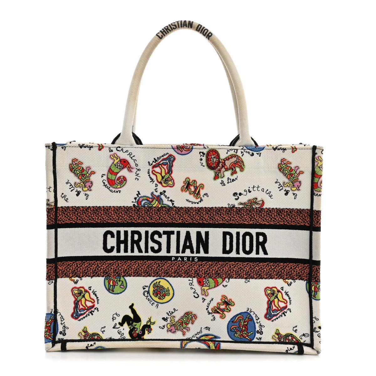 Medium Canvas Tote Bag - Red