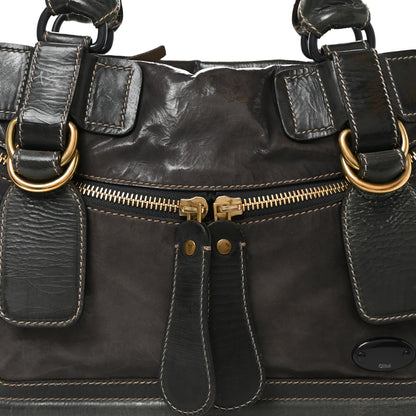 Large Calfskin Tote Bag - Grey