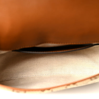 Small Calfskin Shoulder Bag - Beige