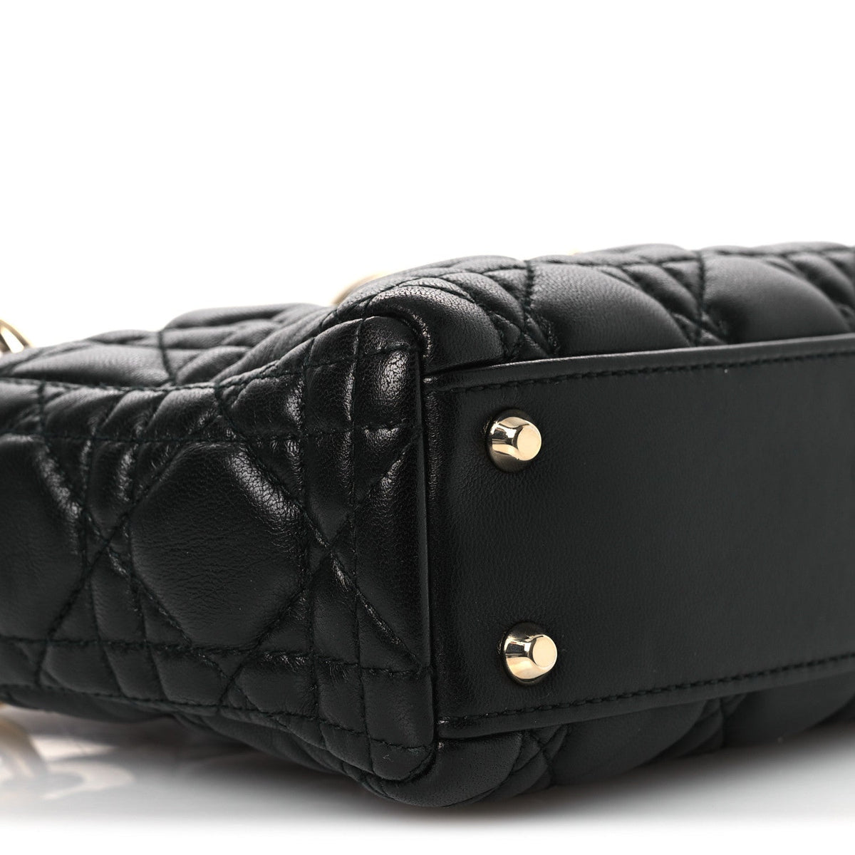 Mini Lambskin Handbag - Black