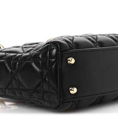 Mini Lambskin Handbag - Black
