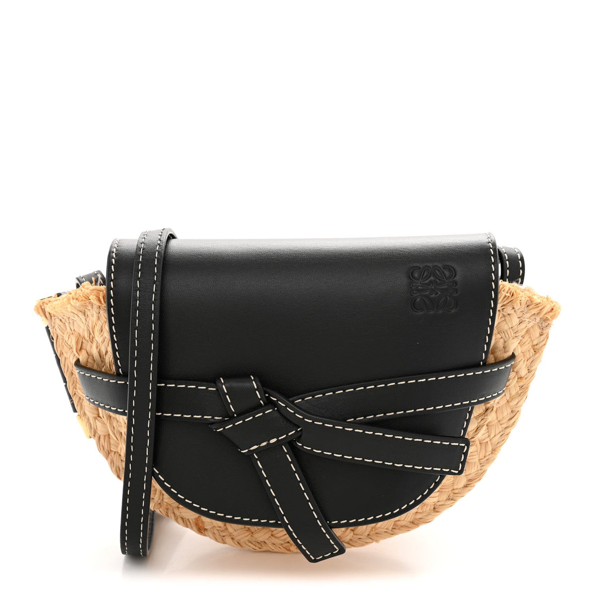 Mini Calfskin Crossbody Bag - Natural