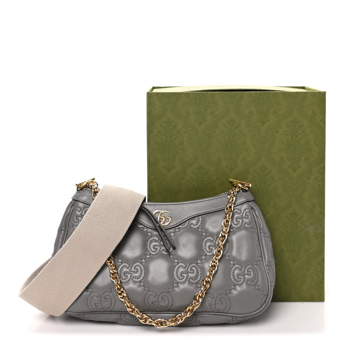 Calfskin Handbag - Grey