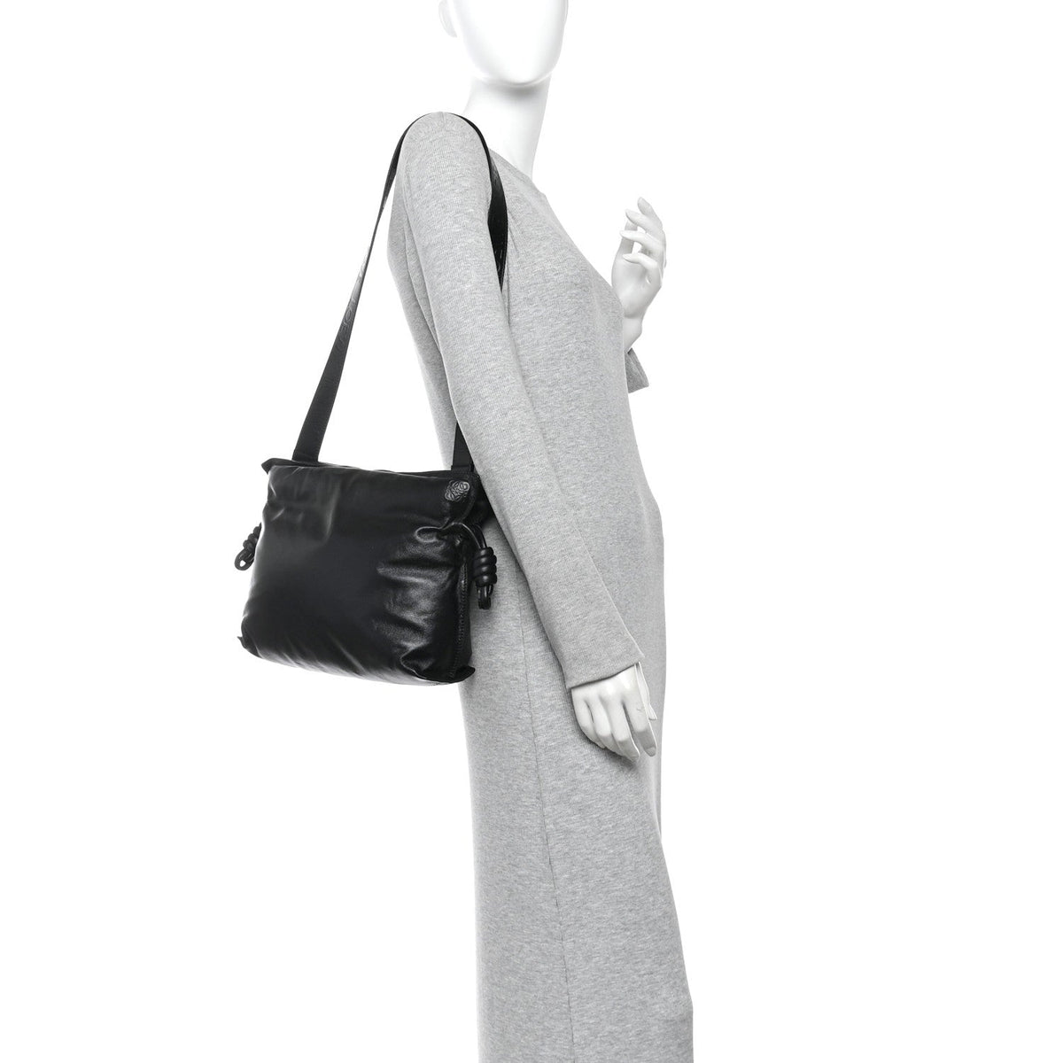 Lambskin Nappa Clutch Bag - Black