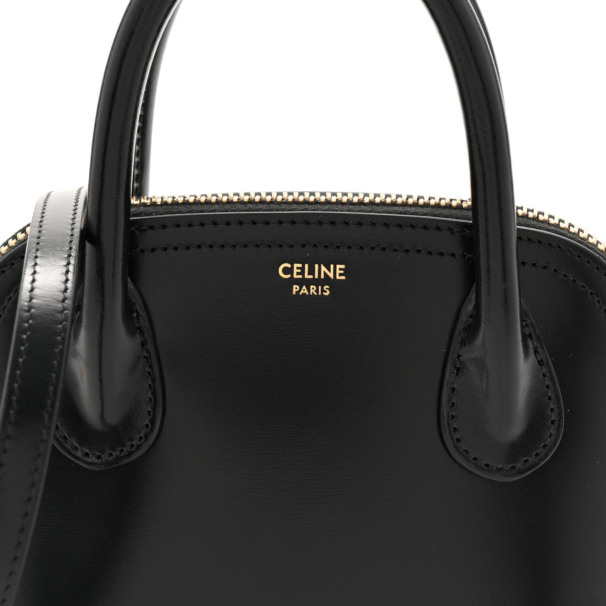 Mini Calfskin Handbag - Black