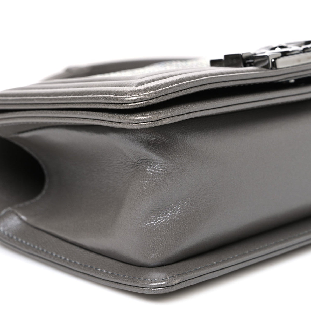 Small Flap Shoulder Bag - Gray