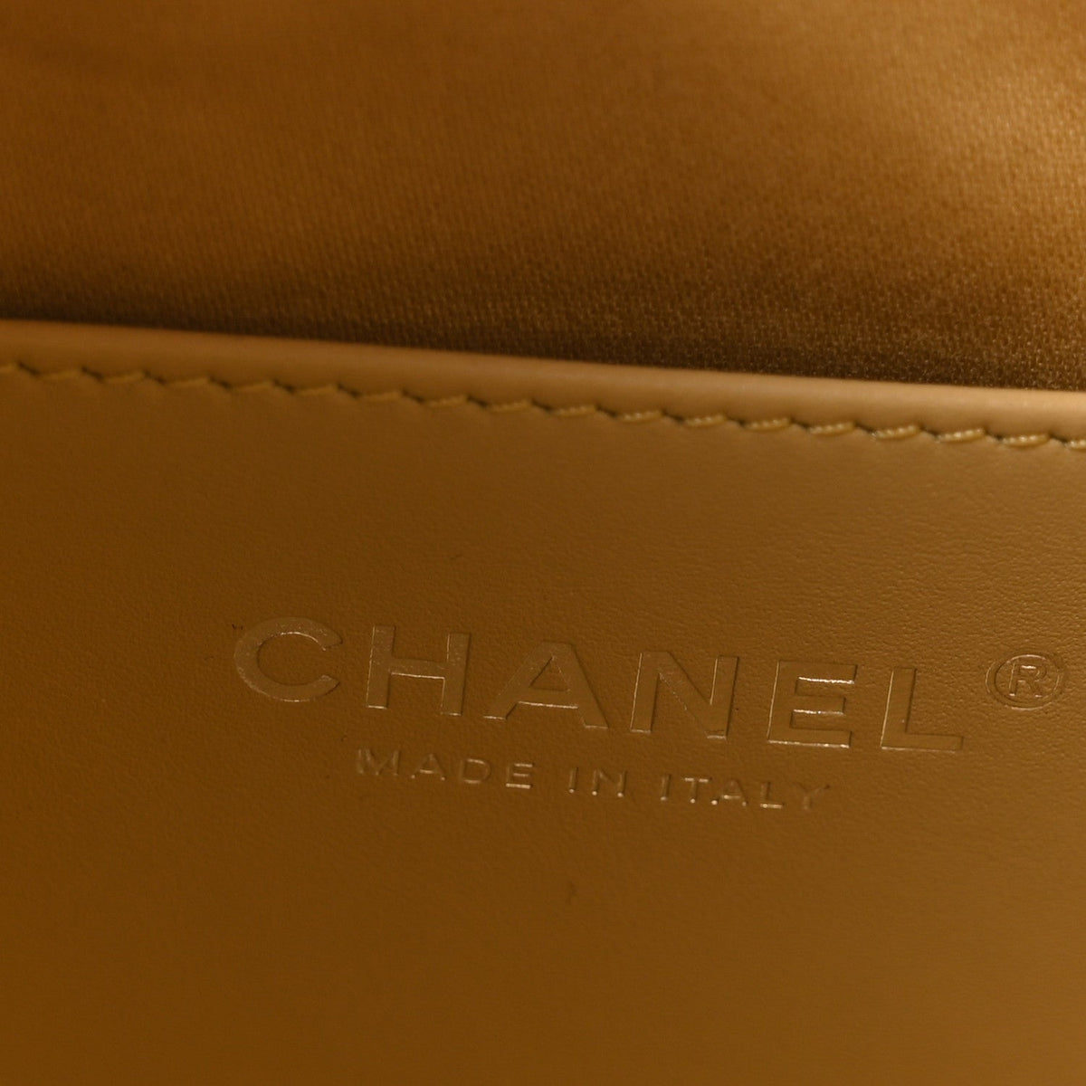 Small Quilted Calfskin Handbag - Gold