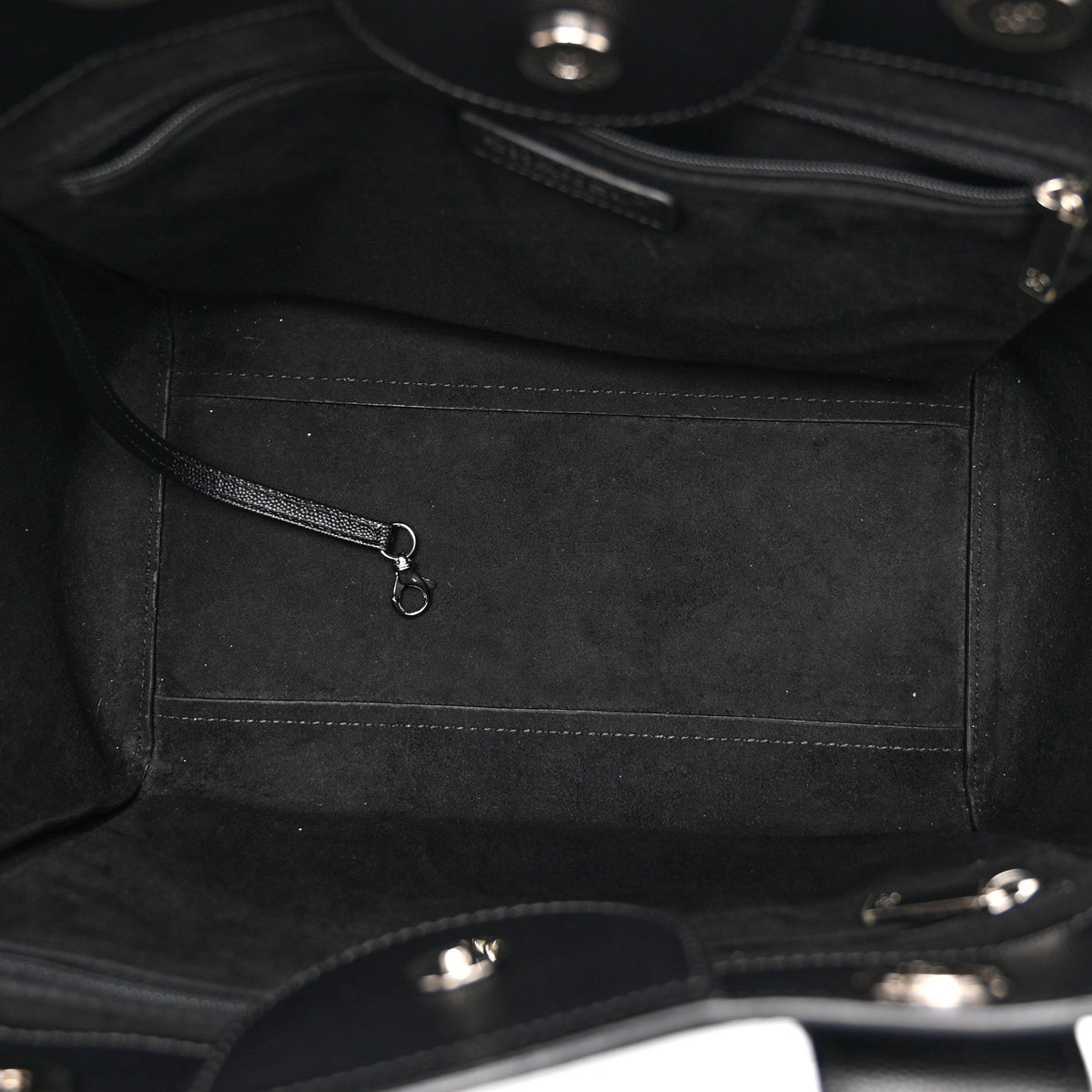 Small Caviar Tote Bag - Black