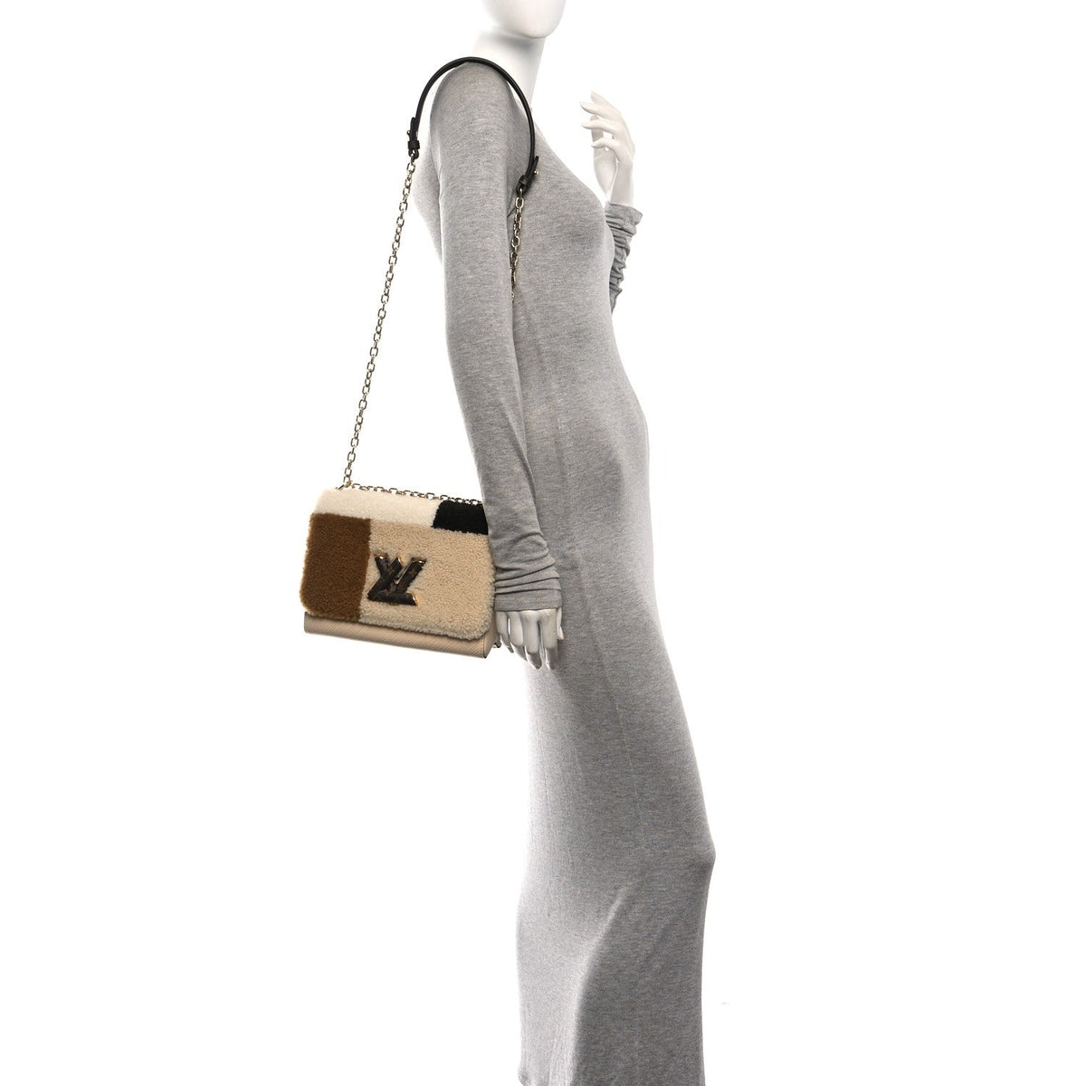 Monogram Epi Teddy Twist Mm Creme Handbag