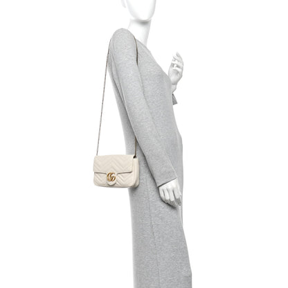Mini Calfskin Shoulder Bag - White