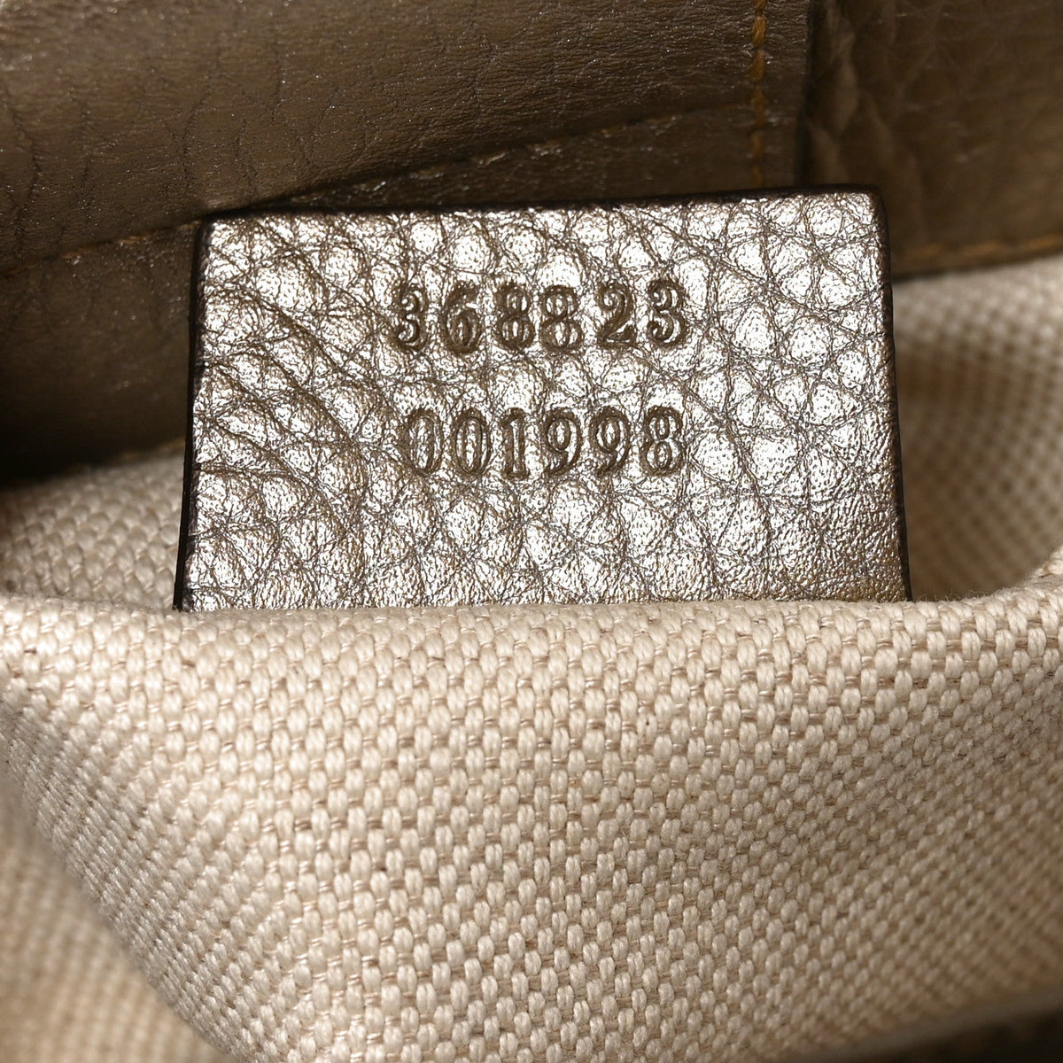Mini Calfskin Tote Bag - Gold