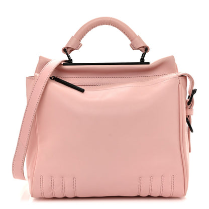 Small Calfskin Satchel Bag - Pink