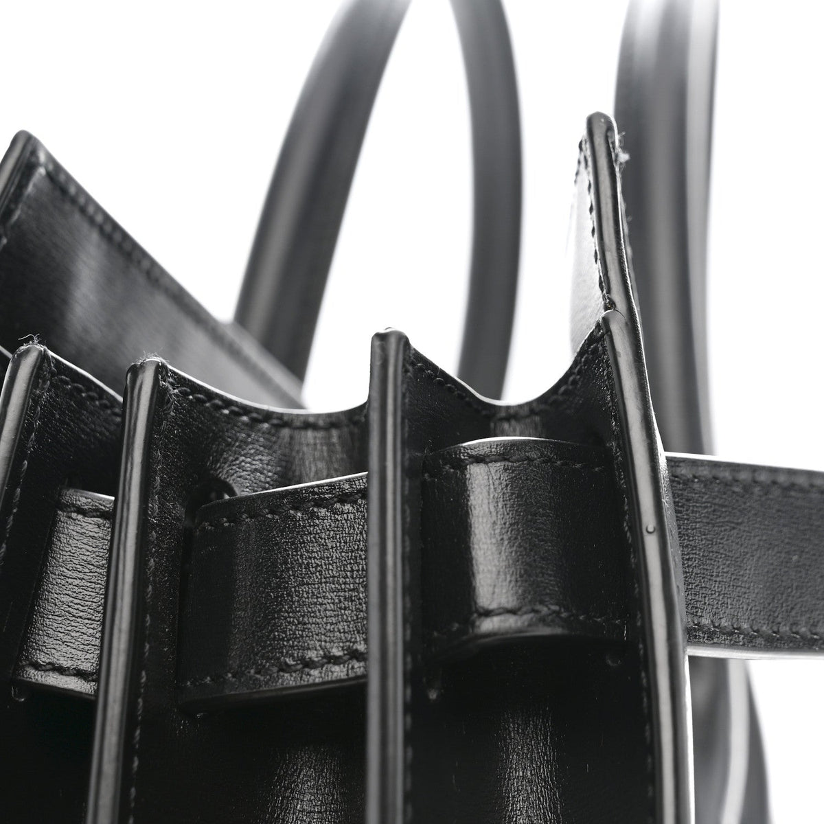 Small Calfskin Handbag - Black