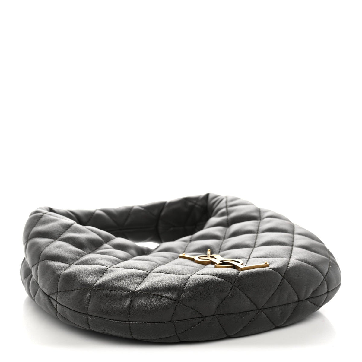 Quilted Lambskin Handbag - Grey