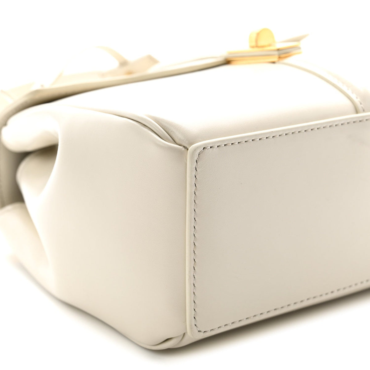 Mini Calfskin Handbag - White