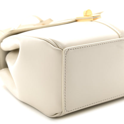 Mini Calfskin Handbag - White
