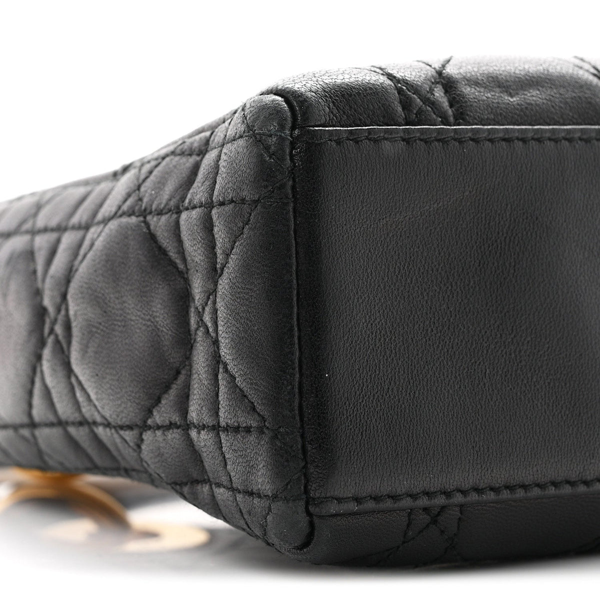 Mini Lambskin Handbag - Black