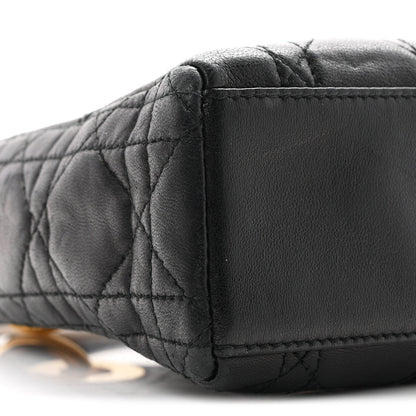 Mini Lambskin Handbag - Black