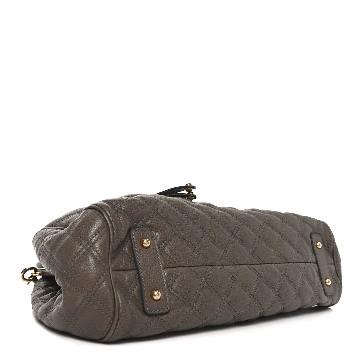 Quilted Calfskin Handbag - Brown